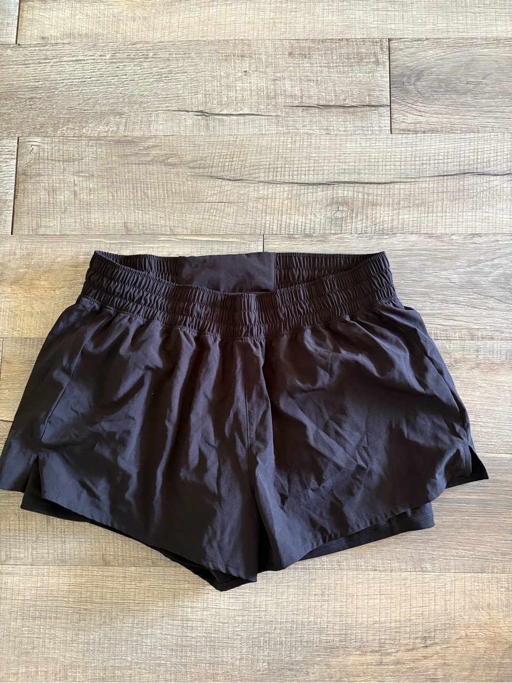 Reebok Black Women's Athletic Shorts with Elastic Waistband